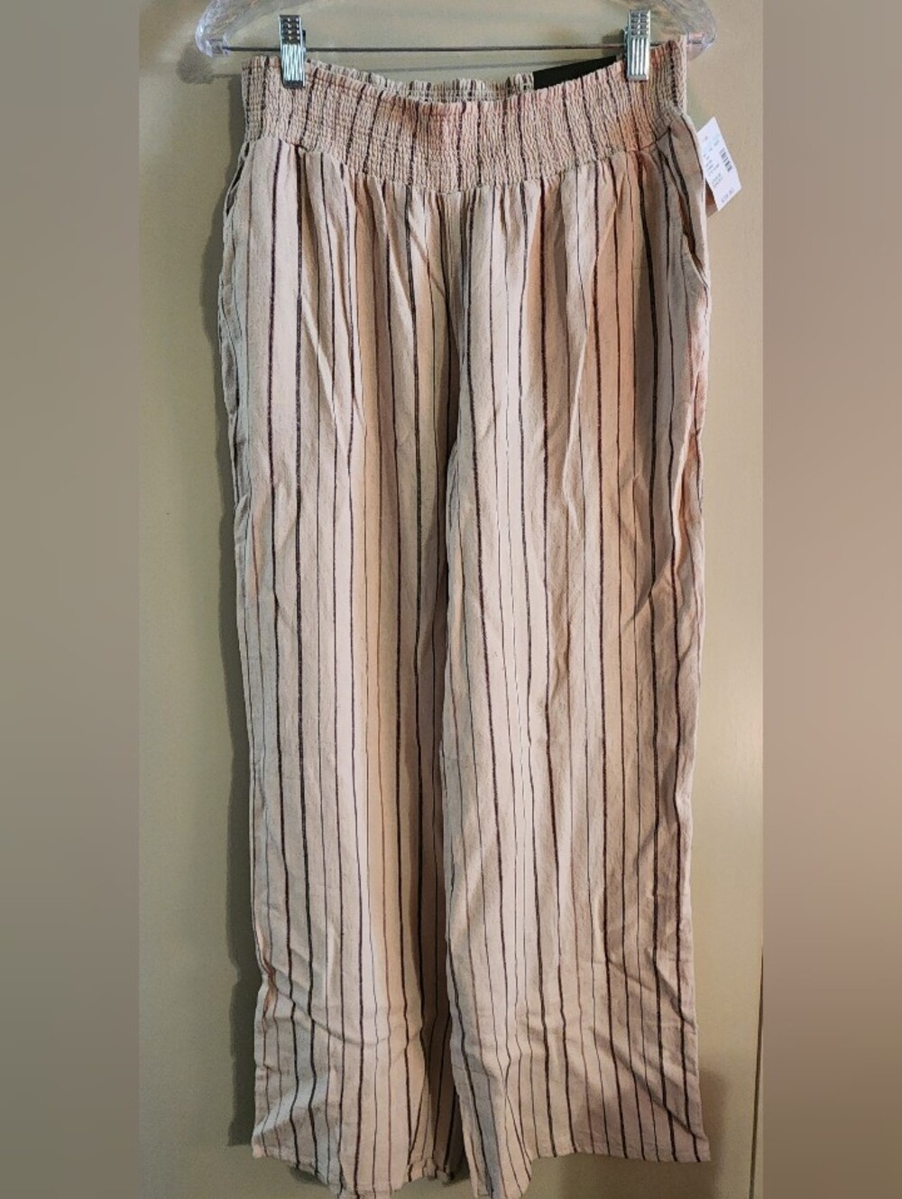 NWT Maurices Wide Leg High Rise Pants Short Length Sz L